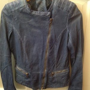 GMS-75 Perforated Leather Moto Jacket